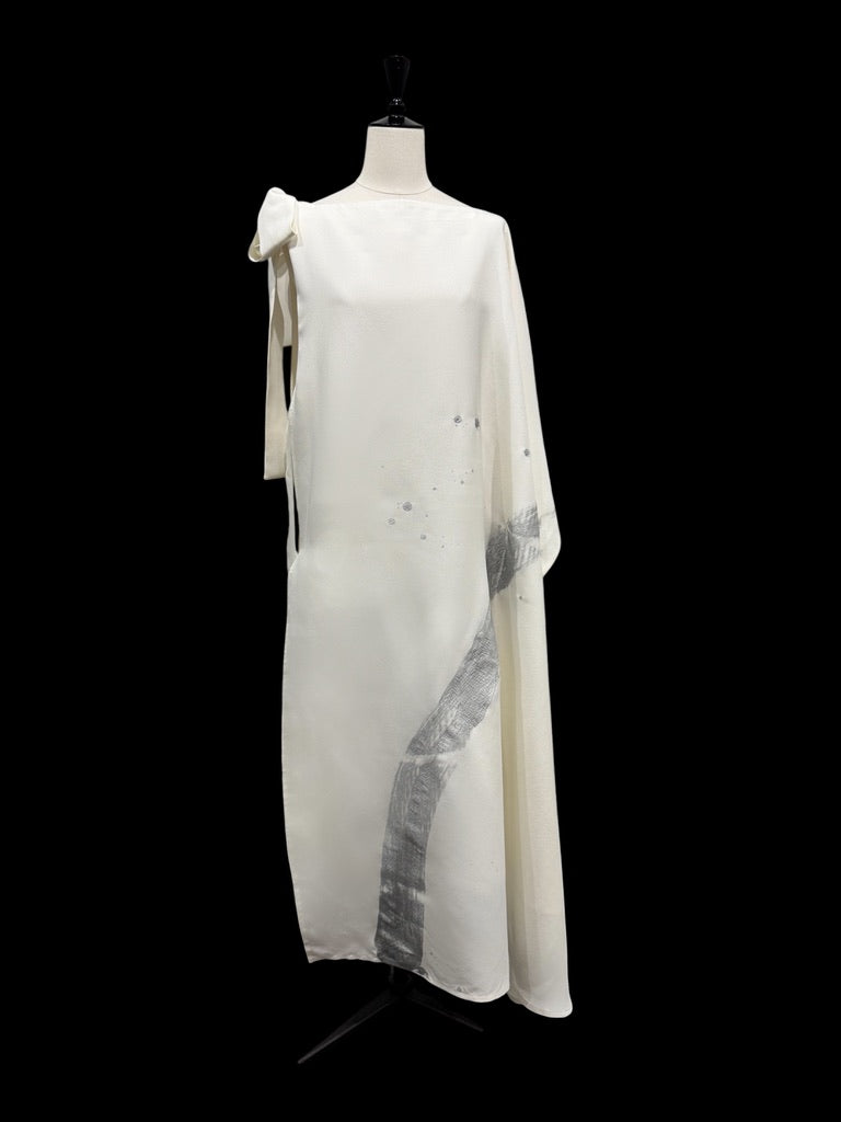 One bloom dress -Silver- (Made to Order)