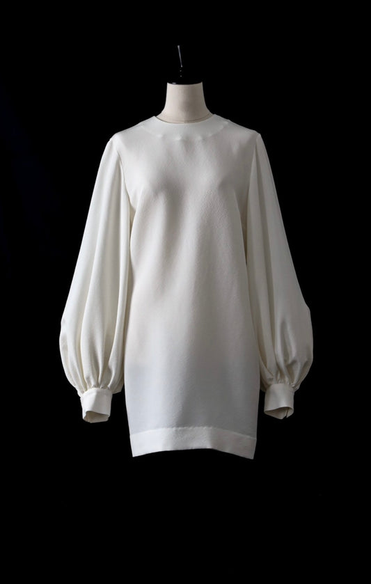 Girlfriend Dress  /  Hamachirimen Silk Crepe(Made to Order)