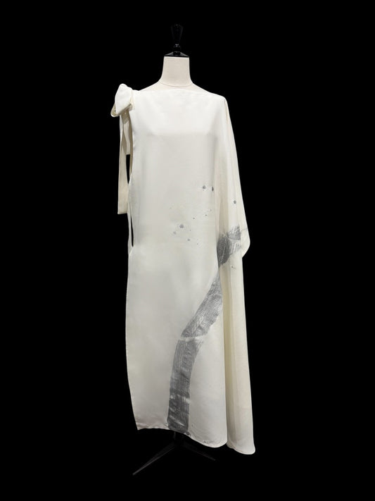 One bloom dress -Silver- (Made to Order)