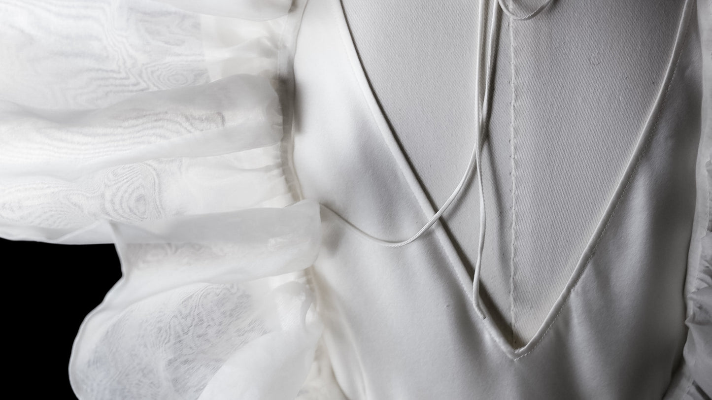 Butterfly dress - 30 Momme Satin Crepe Silk