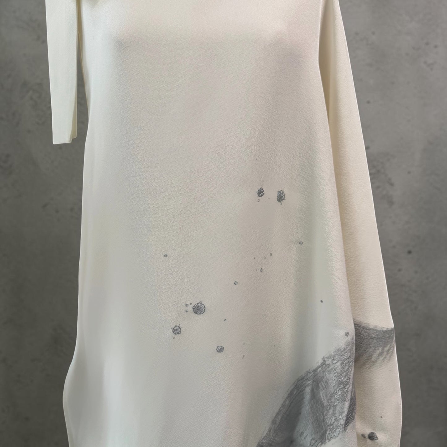One bloom dress -Silver-
